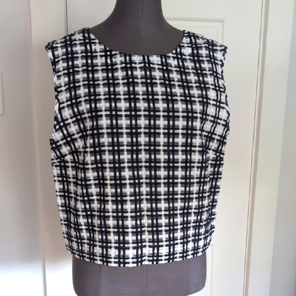 Maeve Gingham Crop Tank